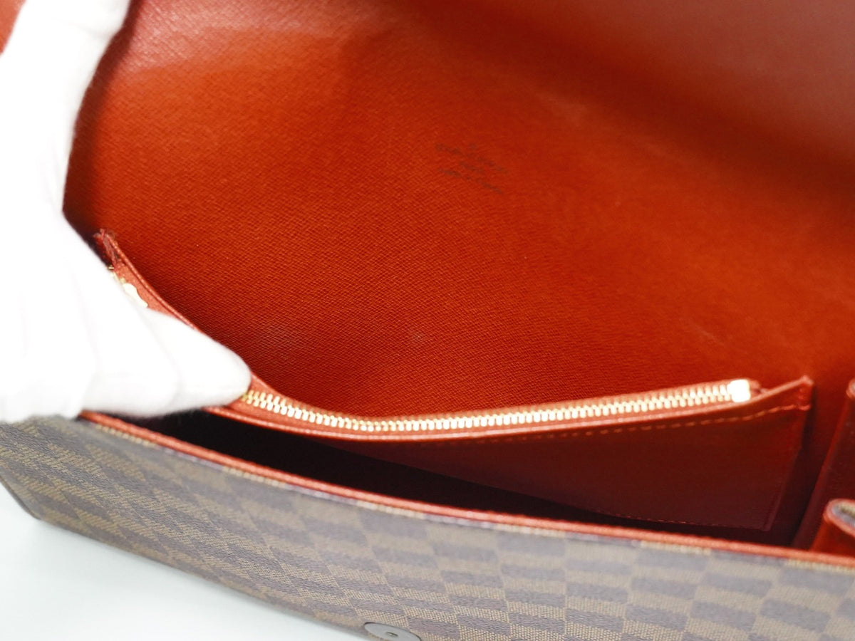 Louis Vuitton Tribeca Carre Damier Ebene Brown Canvas Shoulder Bag Bag (Pre-Owned)
