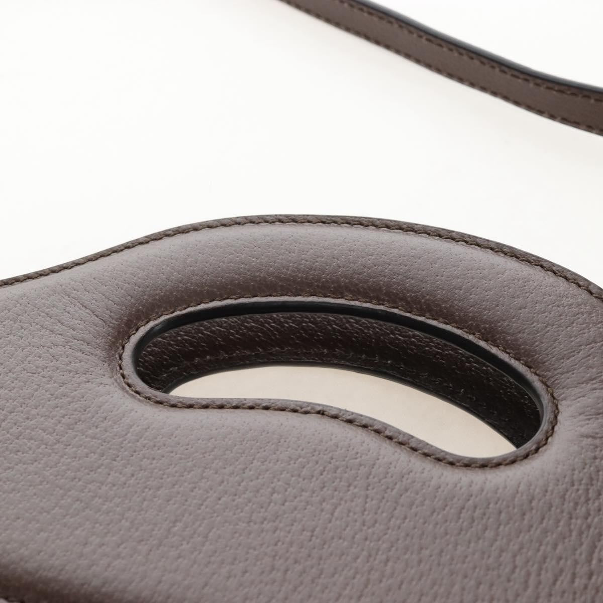 Gucci Cut Out Handle Printed Gg Coated Canvas Brown Canvas Tote Bag Bag (Pre-Owned)