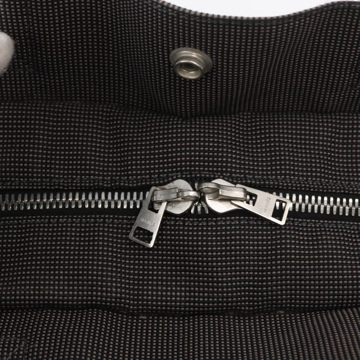 Hermes Fourre-Tout Herline Canvas Gray Canvas Tote Bag Bag (Pre-Owned)