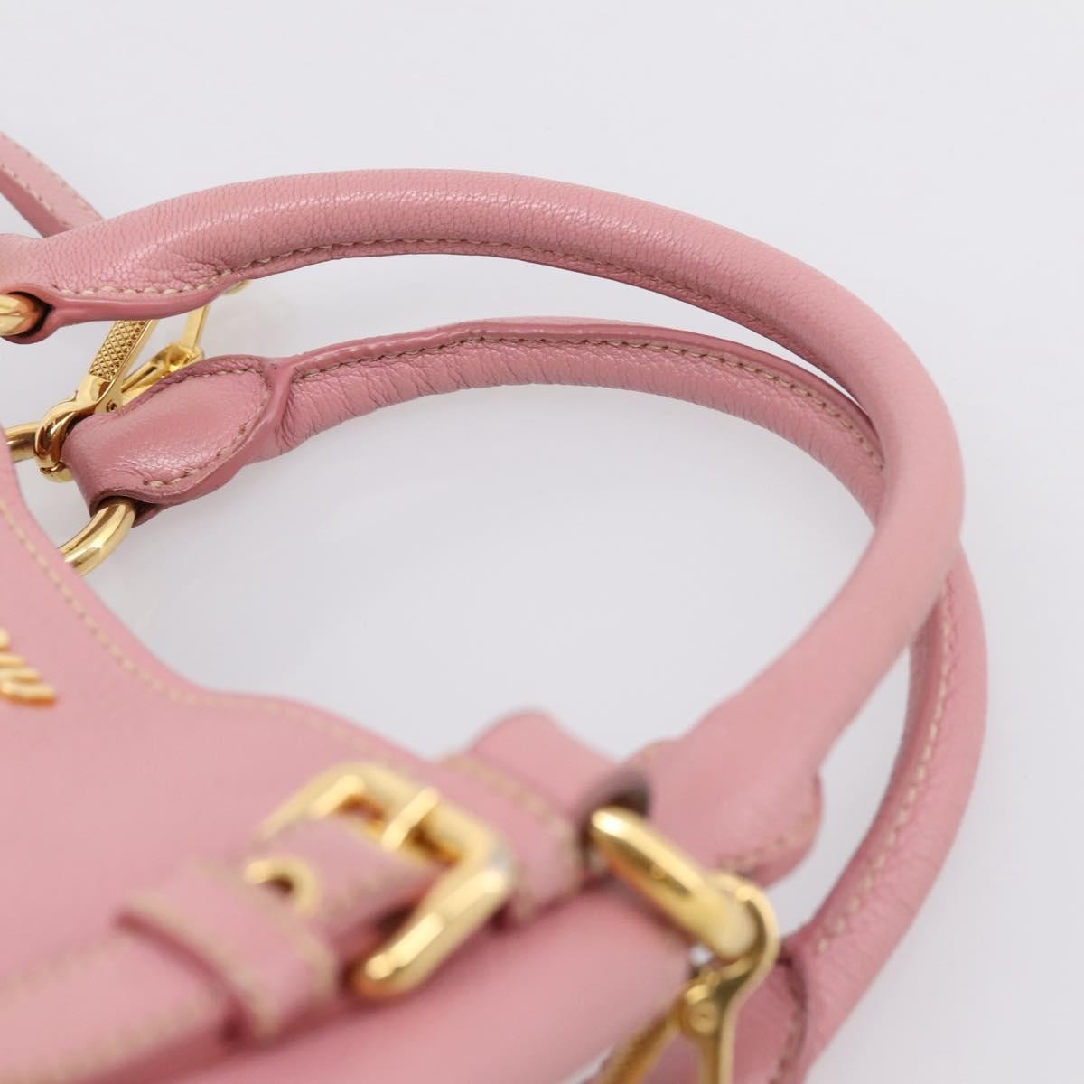 Miu Miu Madras Convertible Leather Pink Leather Tote Bag Bag (Pre-Owned)