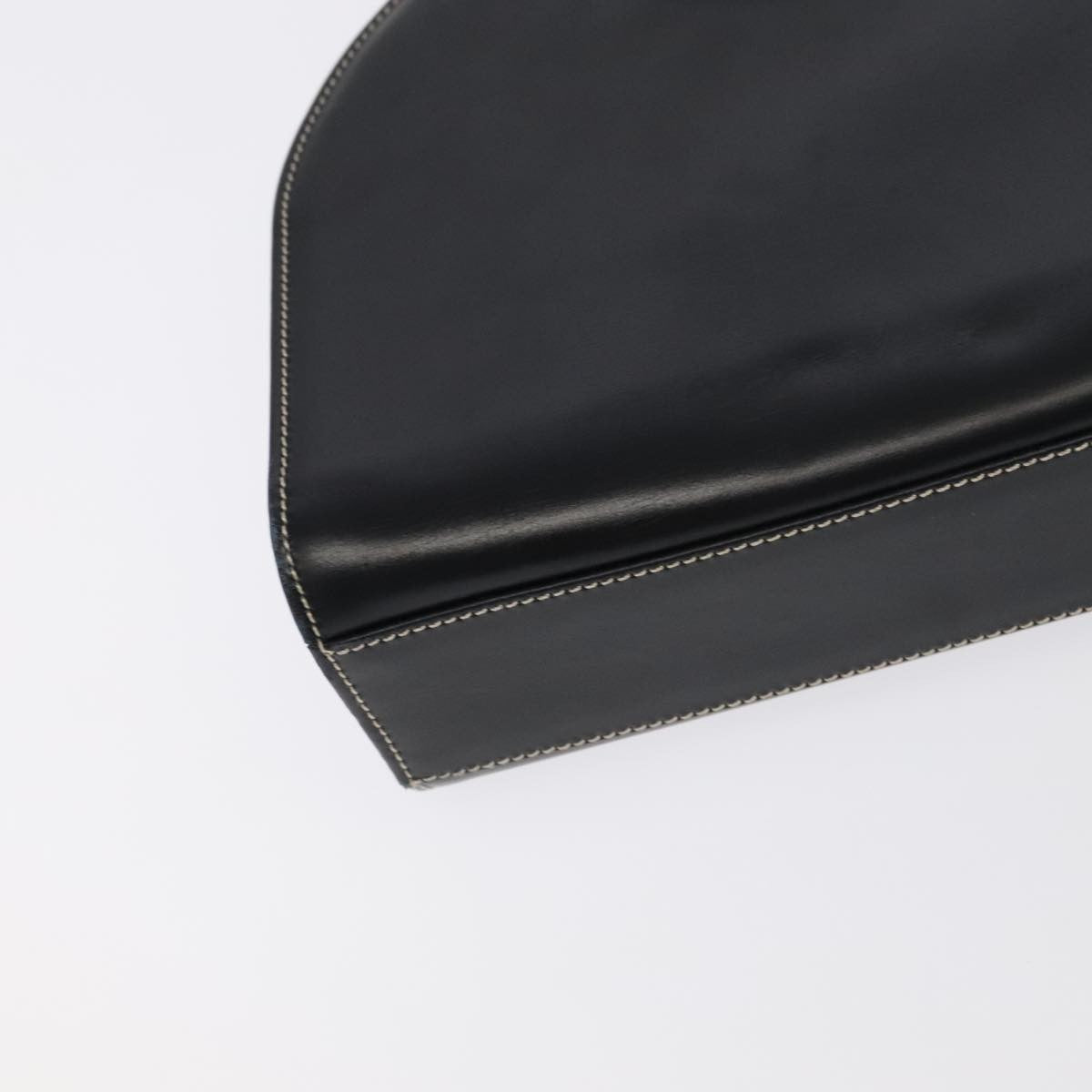 Christian Dior Vintage Leather Black Leather Shoulder Bag Bag (Pre-Owned)