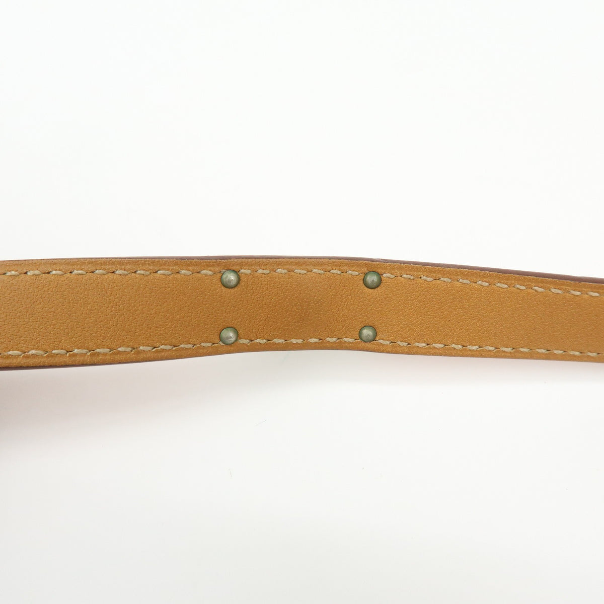 Hermes Kelly Double Tour Leather Orange Leather Bracelet Jewelry (Pre-Owned)