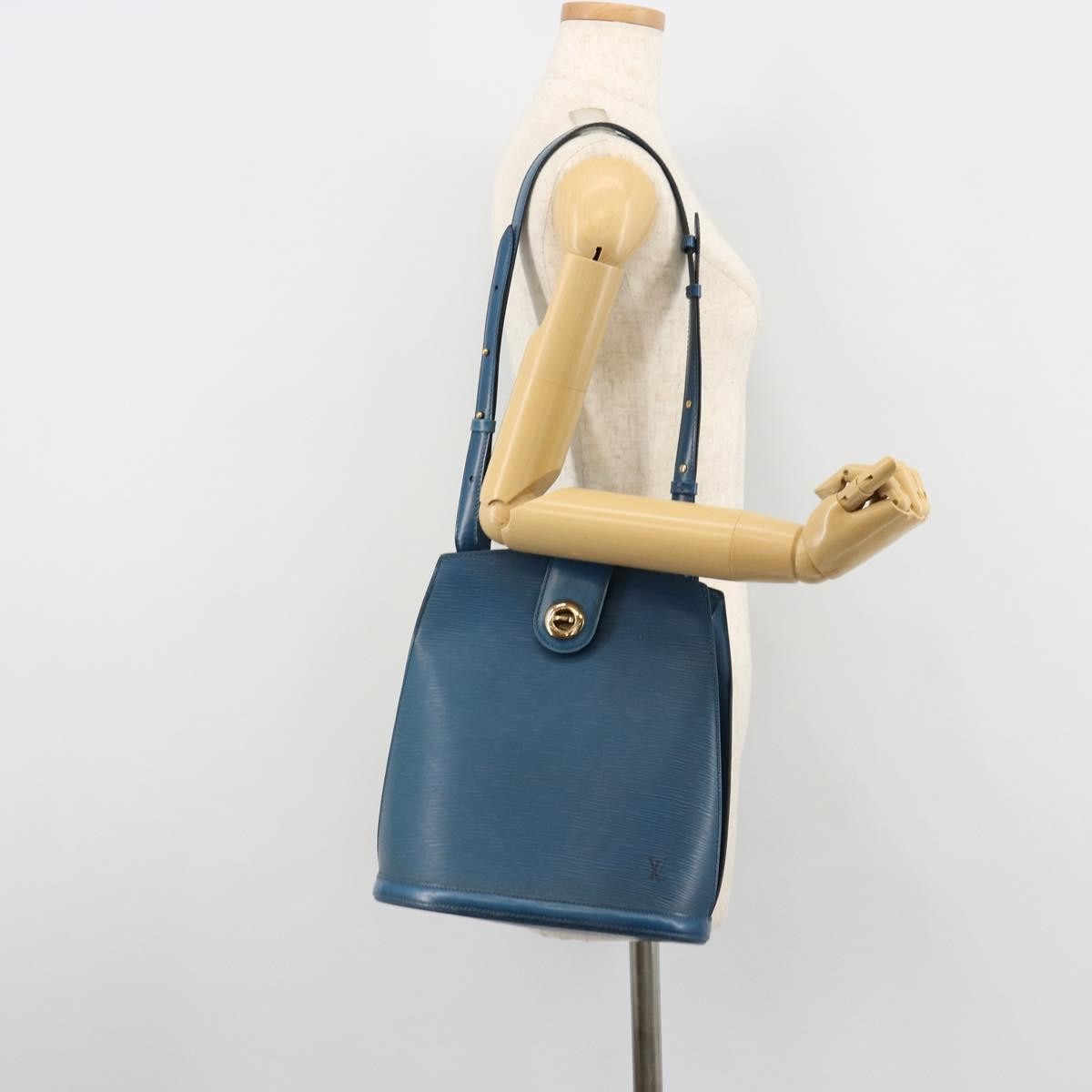 Louis Vuitton Cluny Epi Leather Blue Leather Shoulder Bag Bag (Pre-Owned)