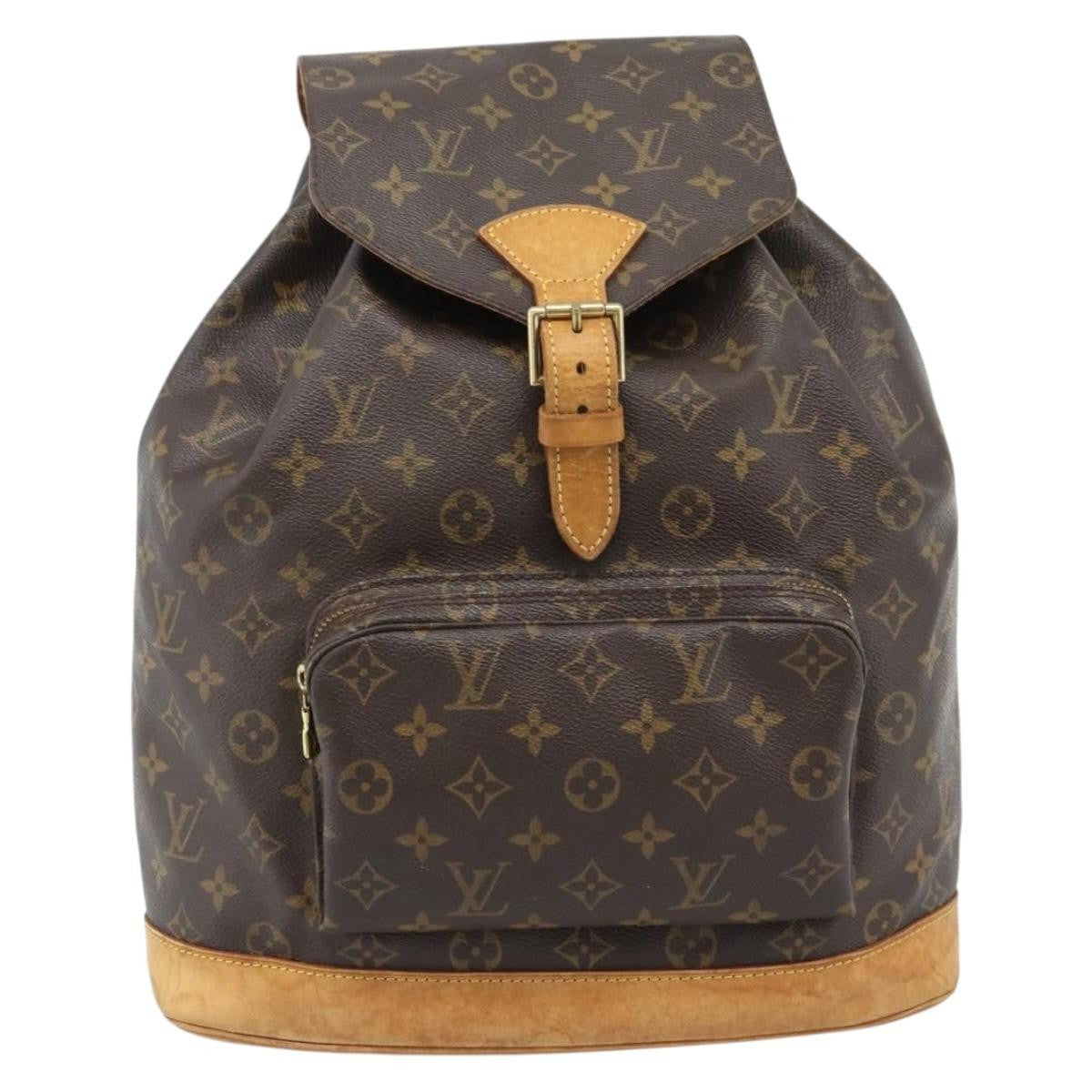 Louis Vuitton Vintage Montsouris Monogram Canvas Brown Canvas Backpack Bag (Pre-Owned)