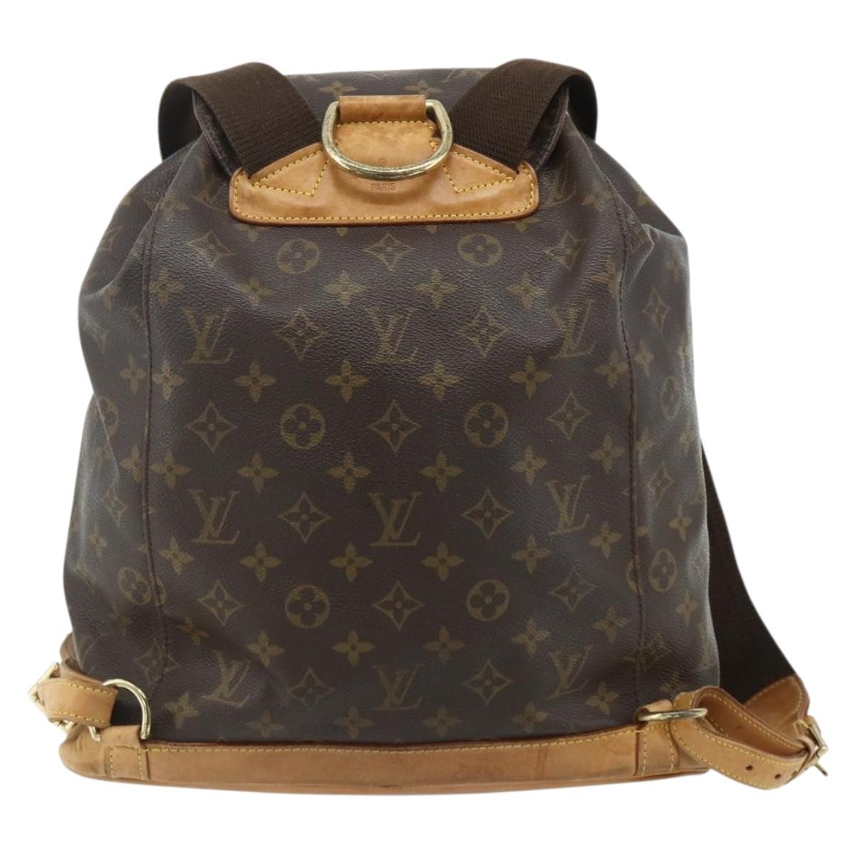 Louis Vuitton Vintage Montsouris Monogram Canvas Brown Canvas Backpack Bag (Pre-Owned)