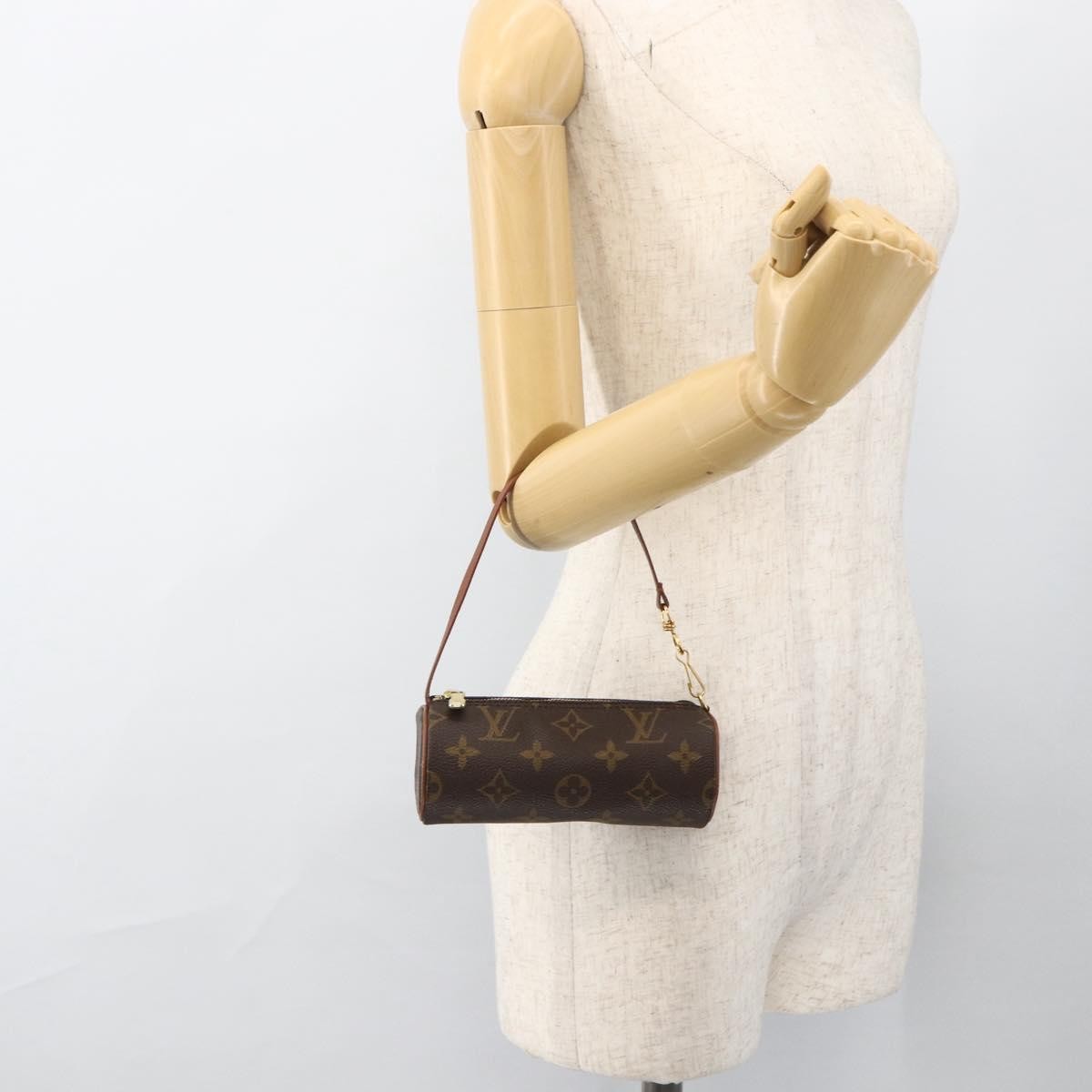Louis Vuitton Papillon Pochette Monogram Canvas Brown Canvas Clutche & Pouche Bag (Pre-Owned)