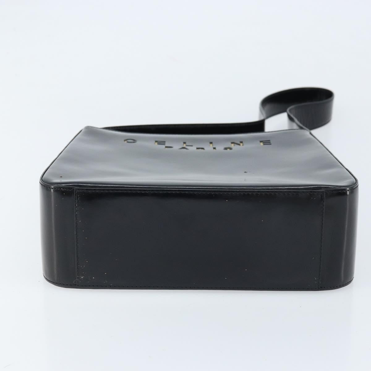 Celine Vintage Leather Black Leather Shoulder Bag Bag (Pre-Owned)