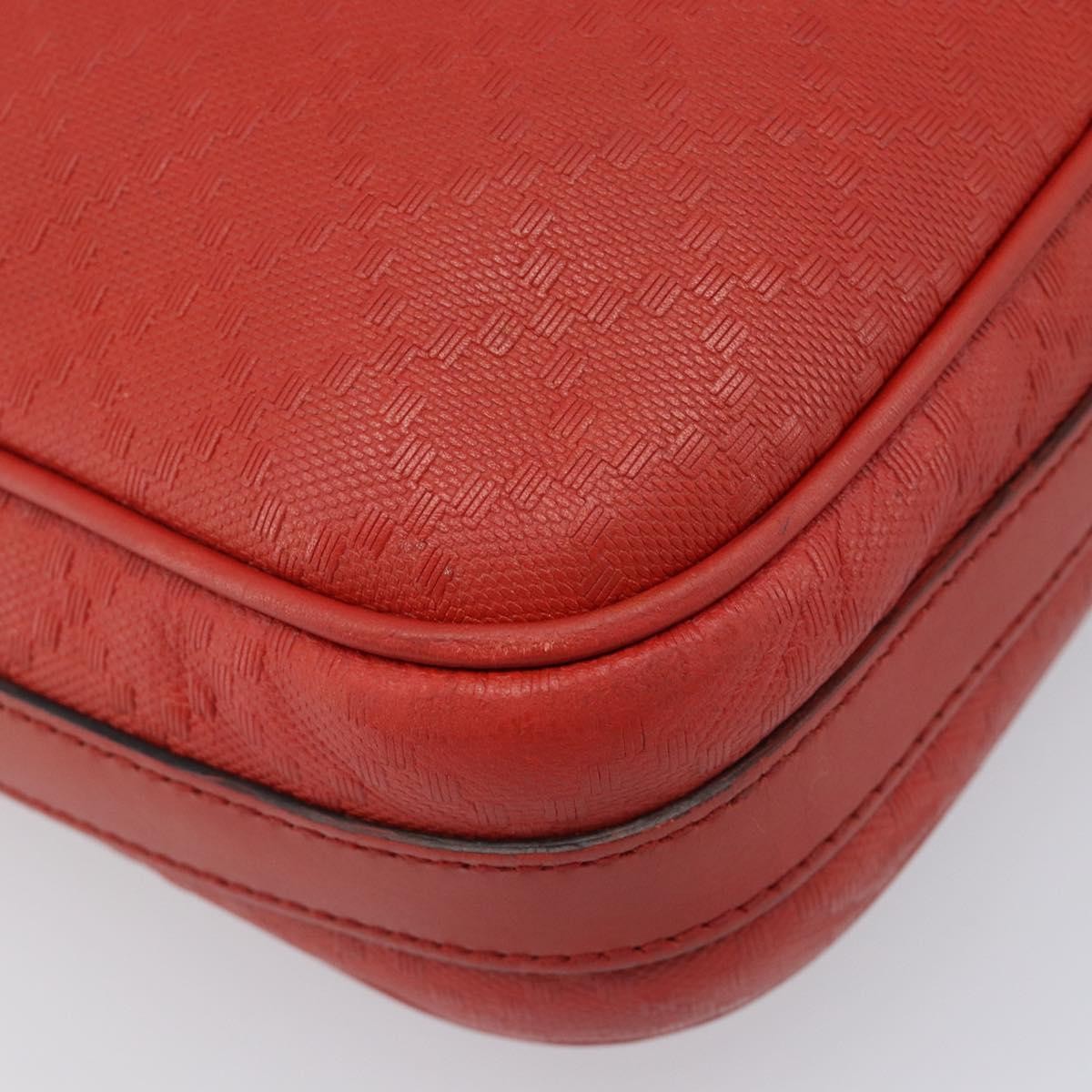 Gucci Bright Convertible Diamante Leather Red Leather Briefcase Bag (Pre-Owned)