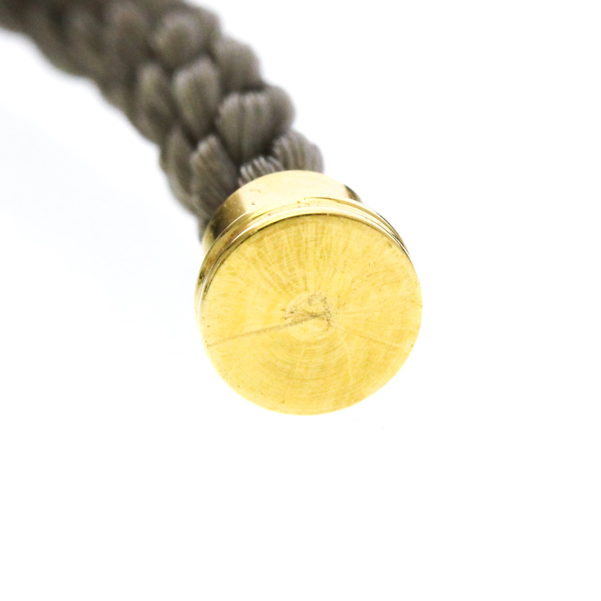 Fred Paris Force 10 Woven Cord And Stainless Steel With 18K Yellow Gold Gold Yellow_Gold Bracelet Jewelry (Pre-Owned)