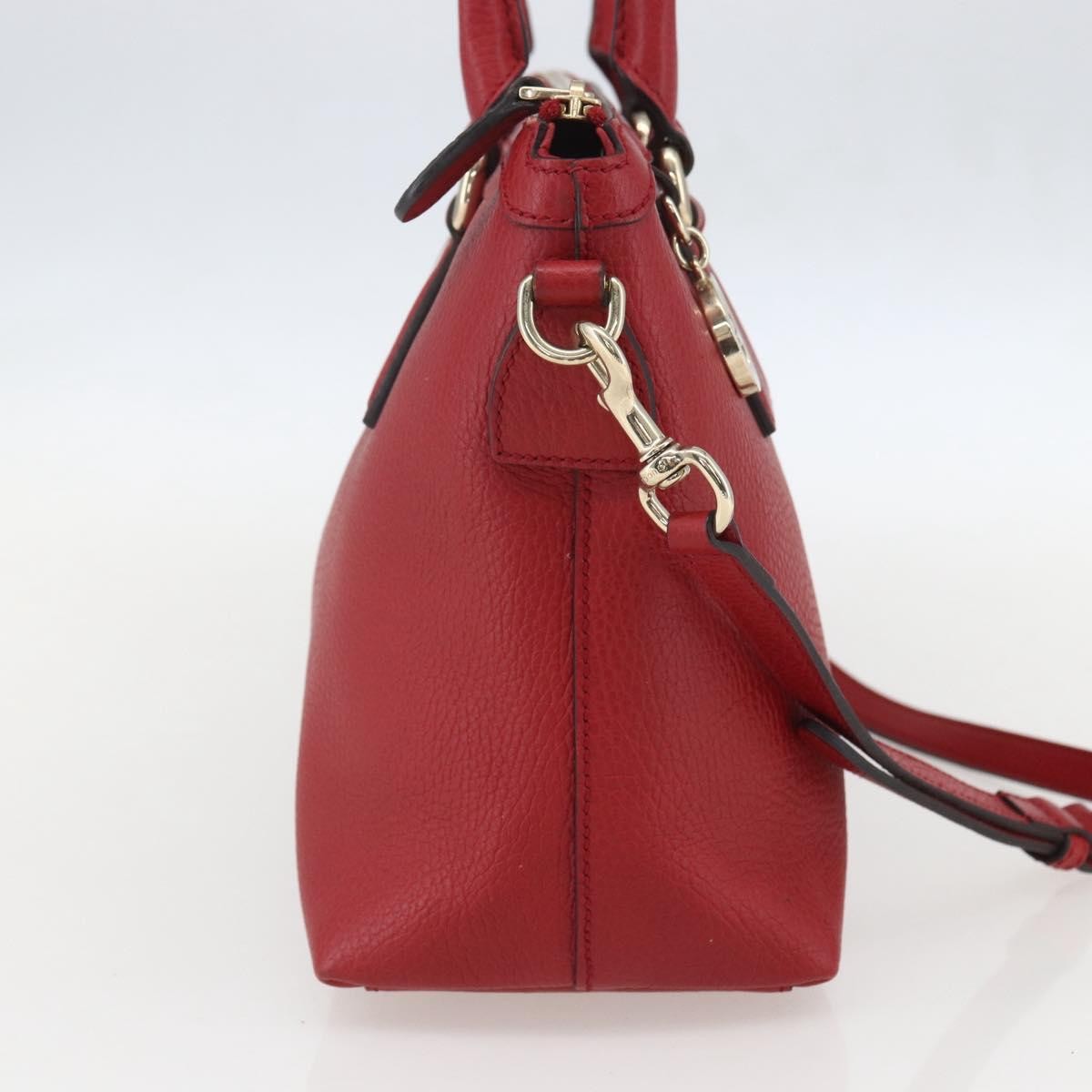 Gucci Vintage Soho Convertible Satchel Leather Red Leather Handbag (Pre-Owned)