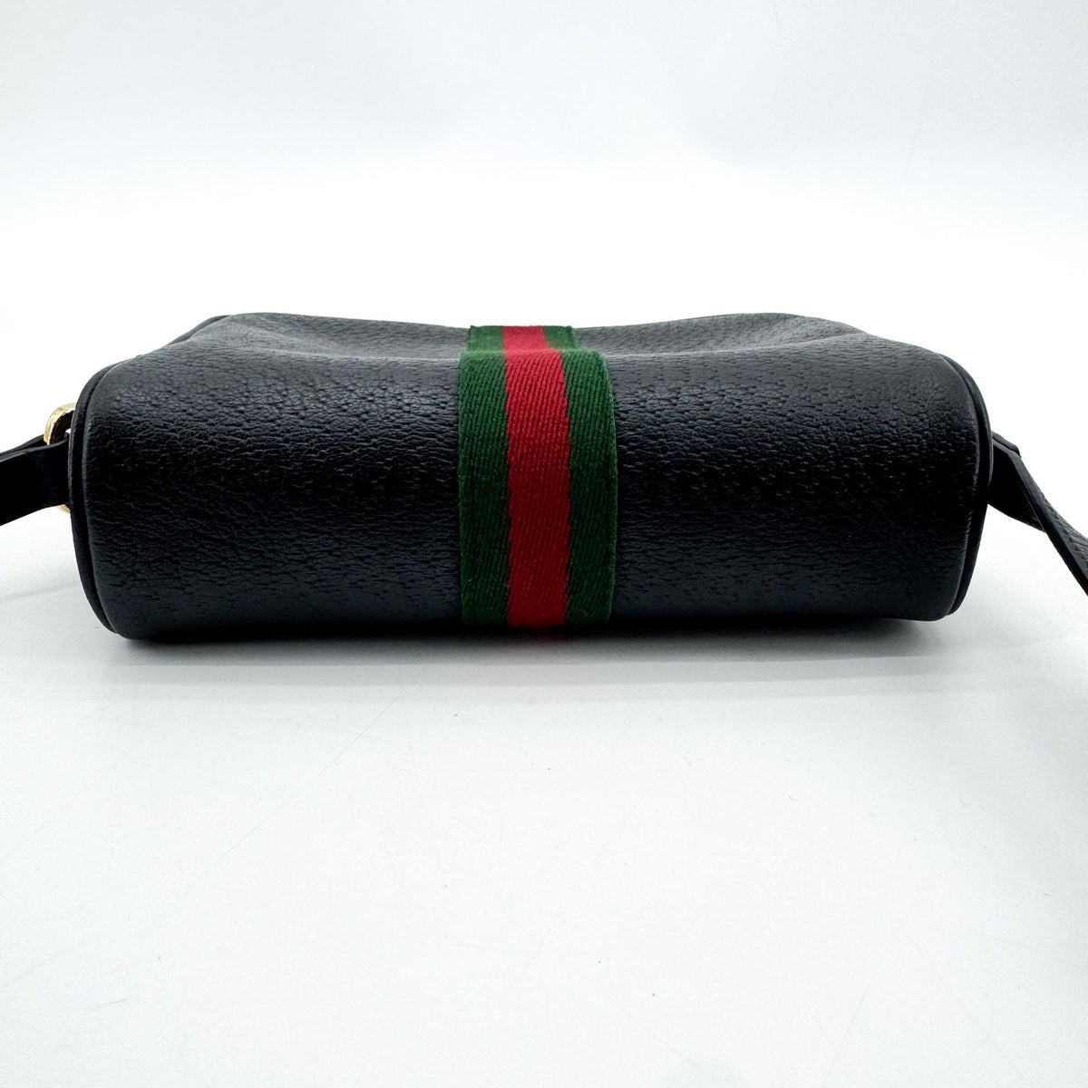 Gucci Ophidia Leather Black Leather Shoulder Bag Bag (Pre-Owned)