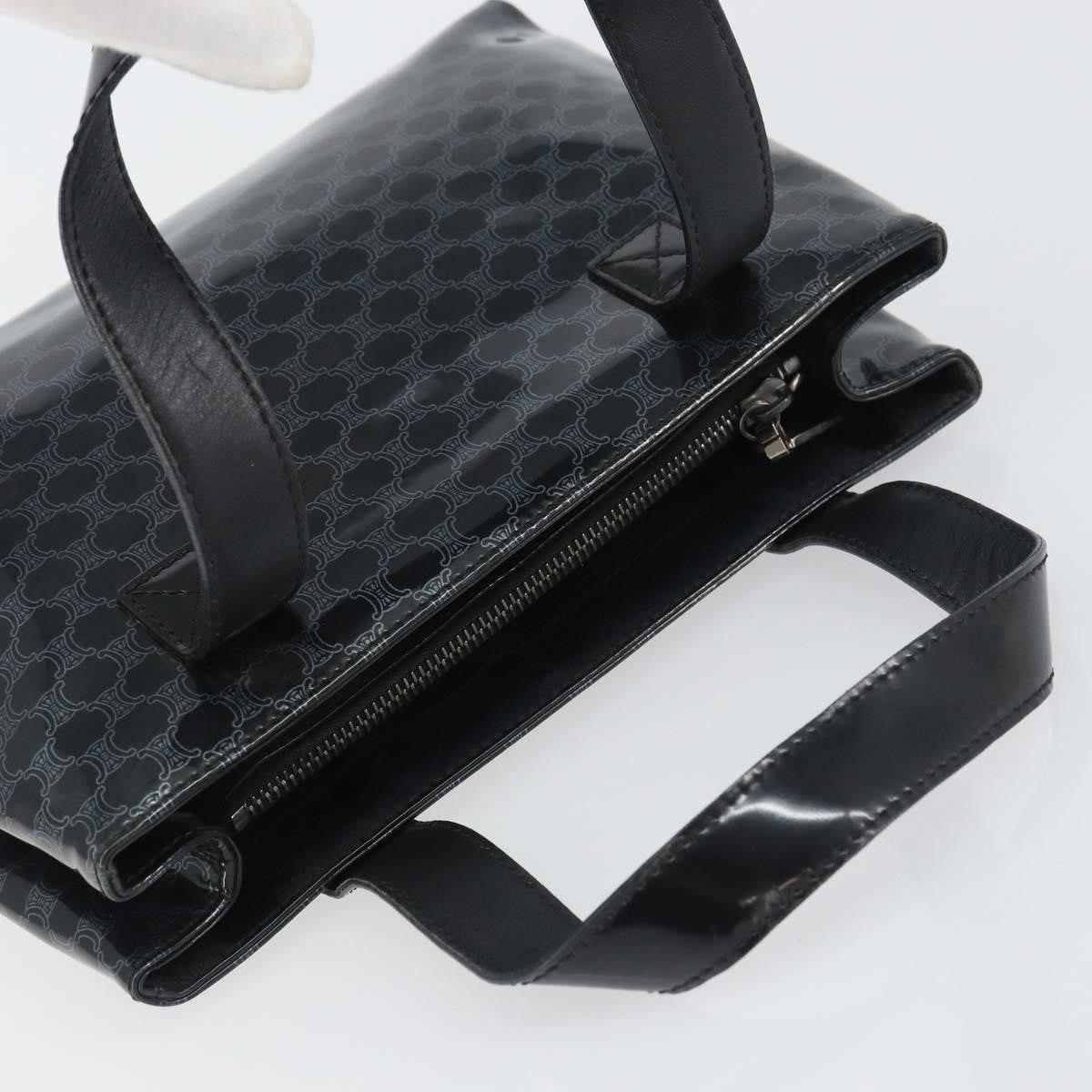 Celine Vintage Macadam Shopper Tote Venyl Black Plastic Tote Bag Bag (Pre-Owned)