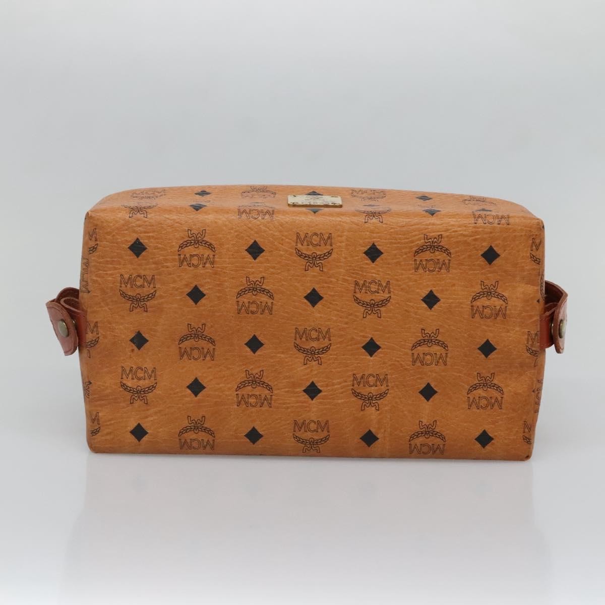 MCM Visetos Pvc Brown Pvc Clutche & Pouche Bag (Pre-Owned)