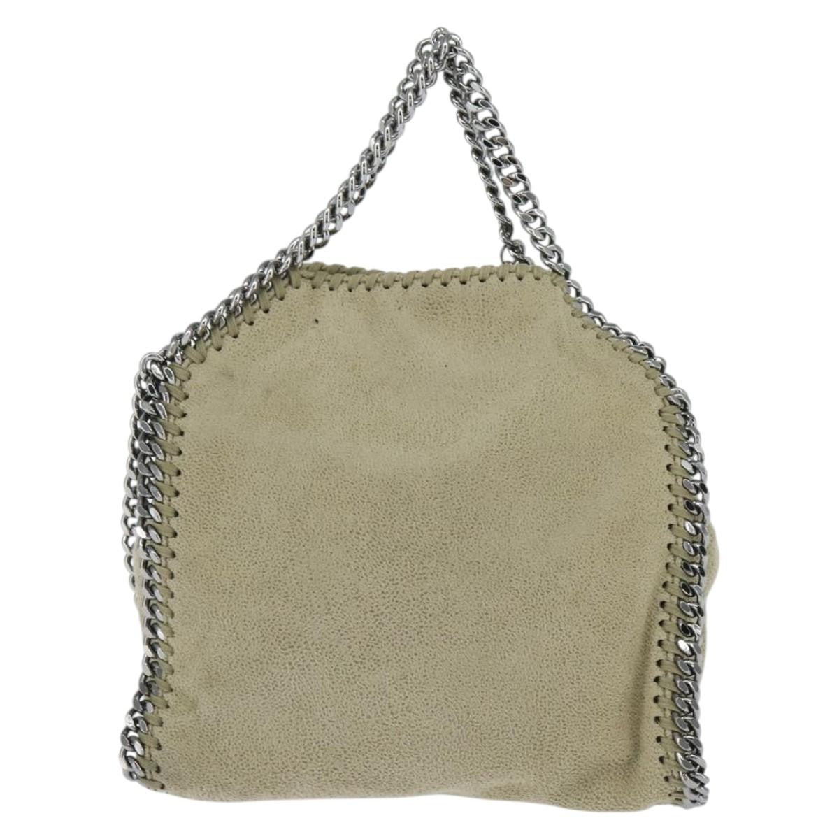 Stella Mccartney Falabella Fold Over Shaggy Deer Beige Polyester Shoulder Bag Bag (Pre-Owned)