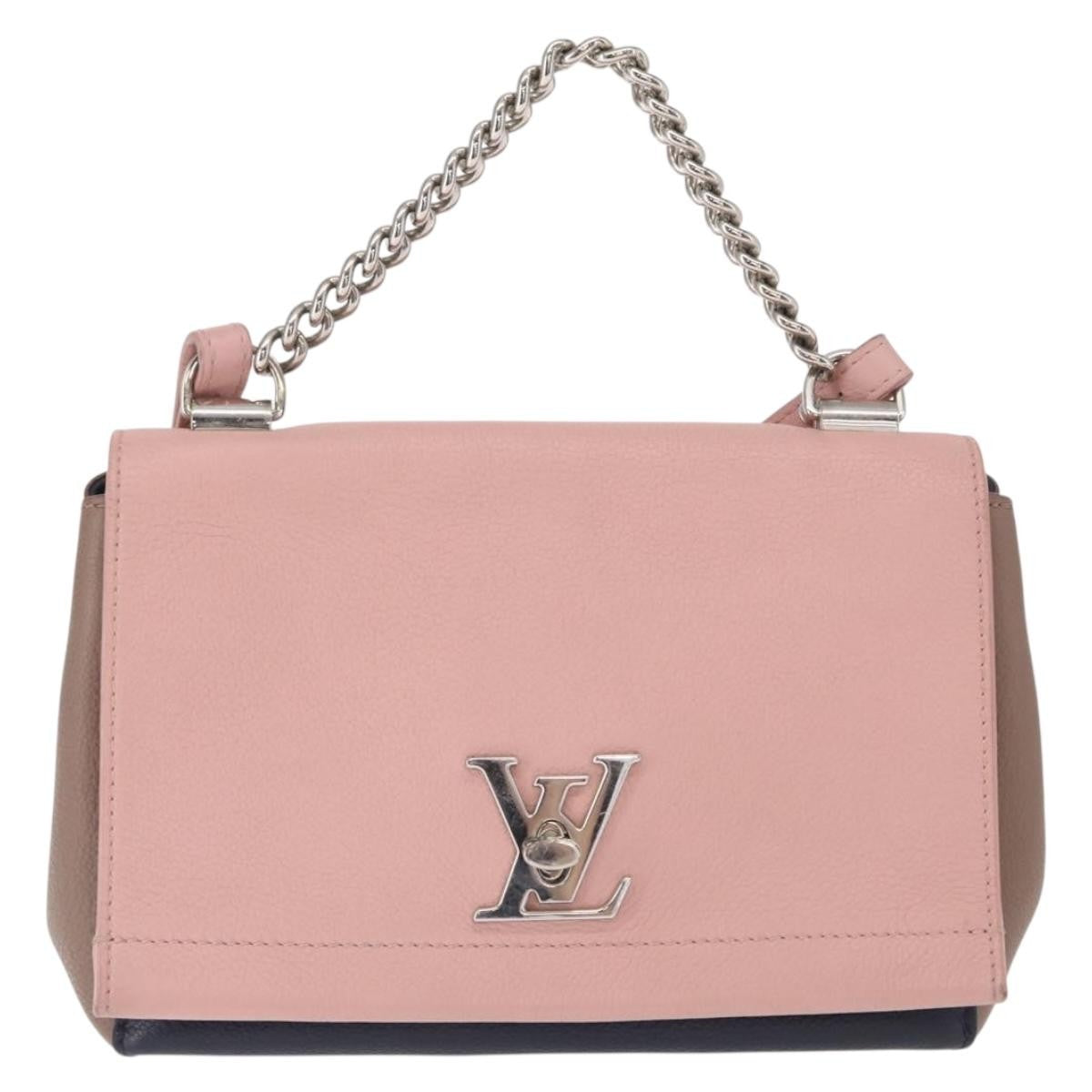 Louis Vuitton Lockme Ii Leather Pink Leather Shoulder Bag Bag (Pre-Owned)