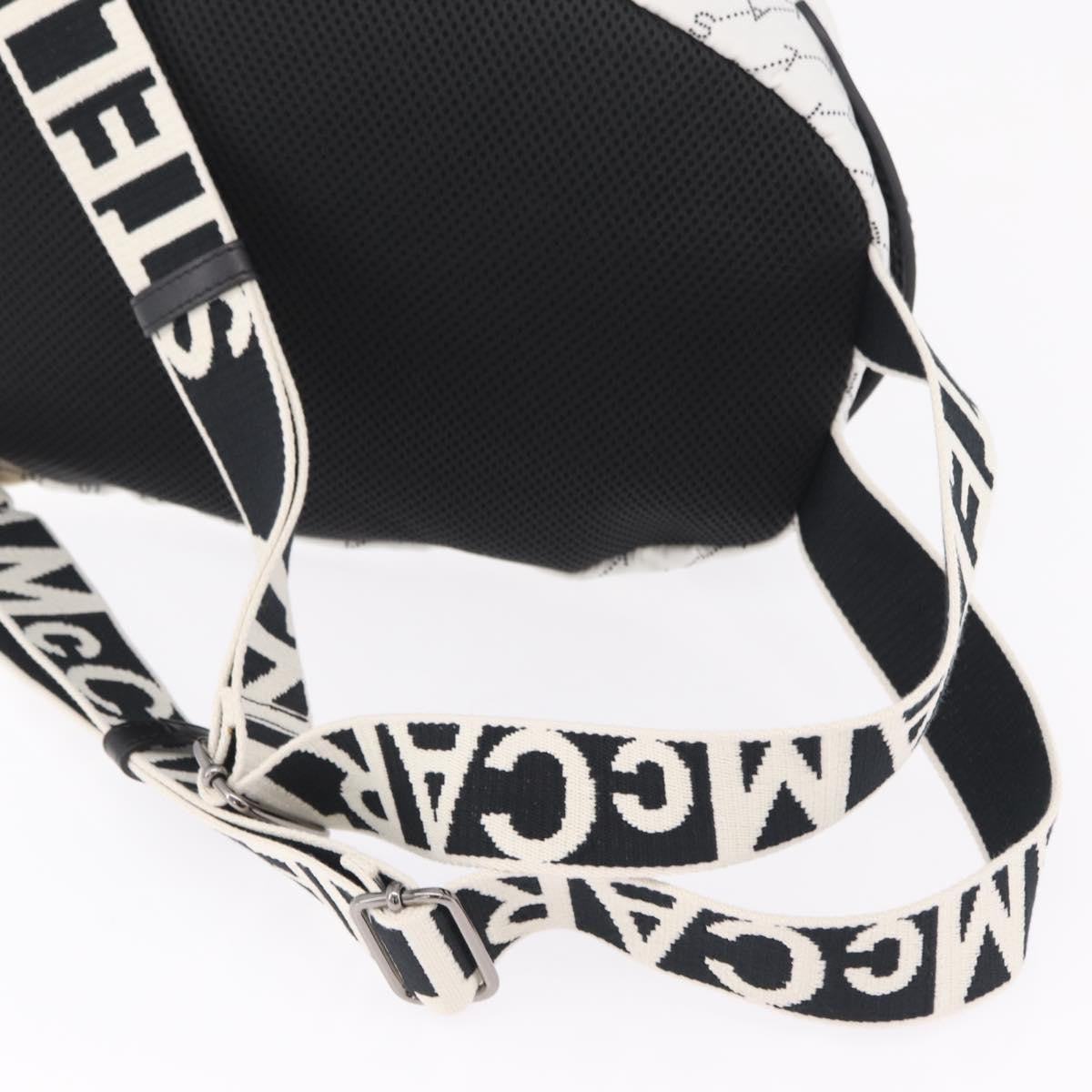 Stella Mccartney Falabella Go Monogram Monogram Canvas White Nylon Backpack Bag (Pre-Owned)