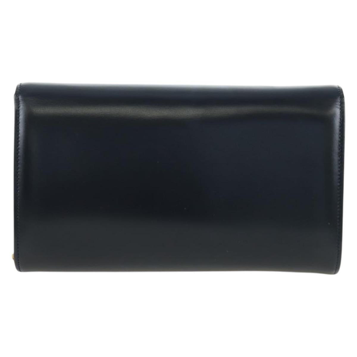 Cartier Sapphire Line Leather Navy Leather Shoulder Bag Bag (Pre-Owned)
