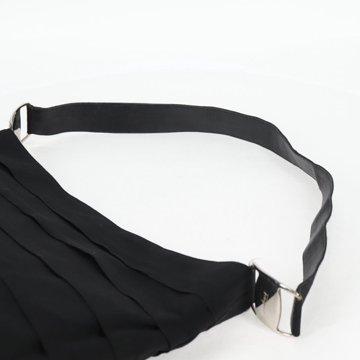 Salvatore Ferragamo Vala Nylon Black Canvas Shoulder Bag Bag (Pre-Owned)