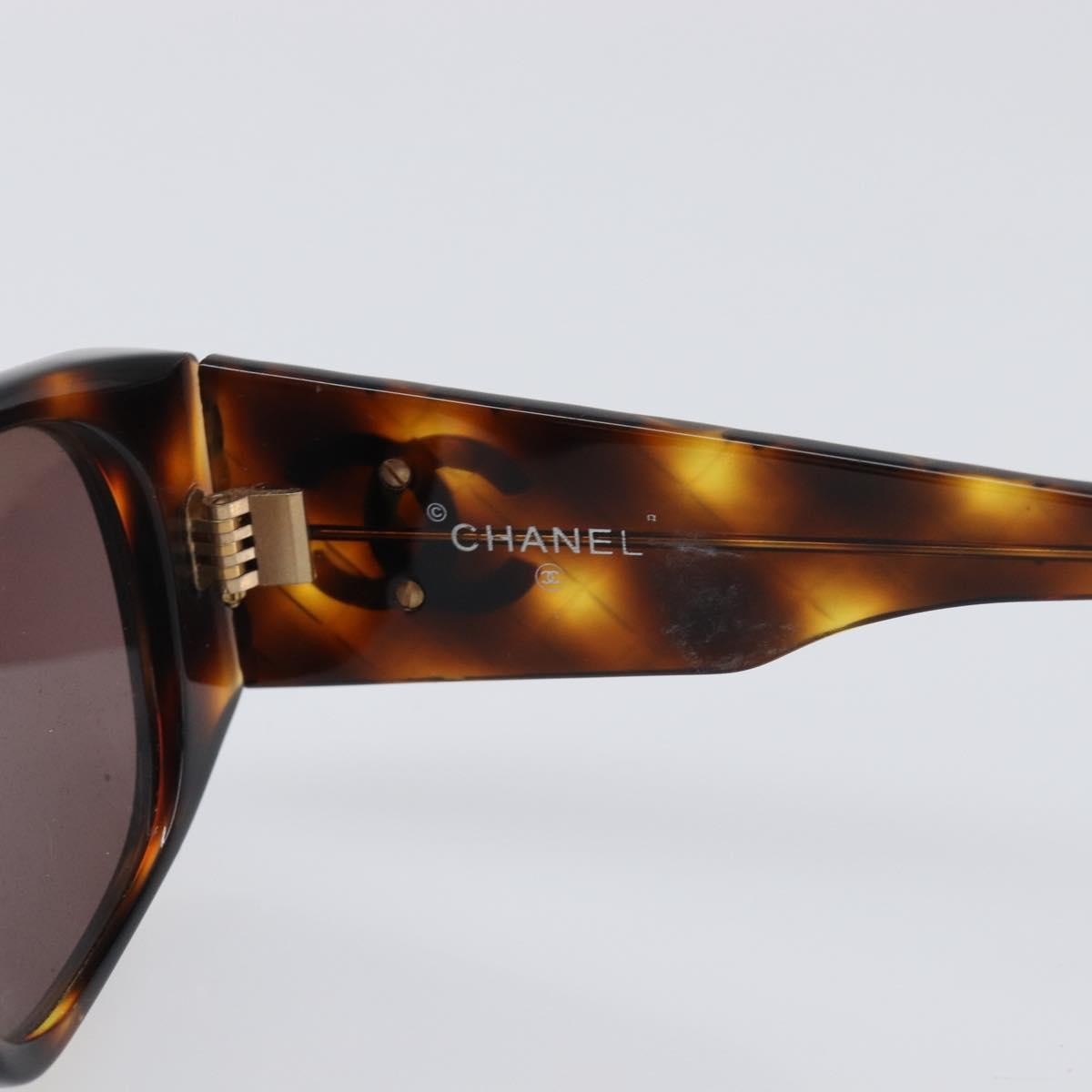 Chanel Logo Cc Plastic Brown Plastic Sunglasse Accessory (Pre-Owned)