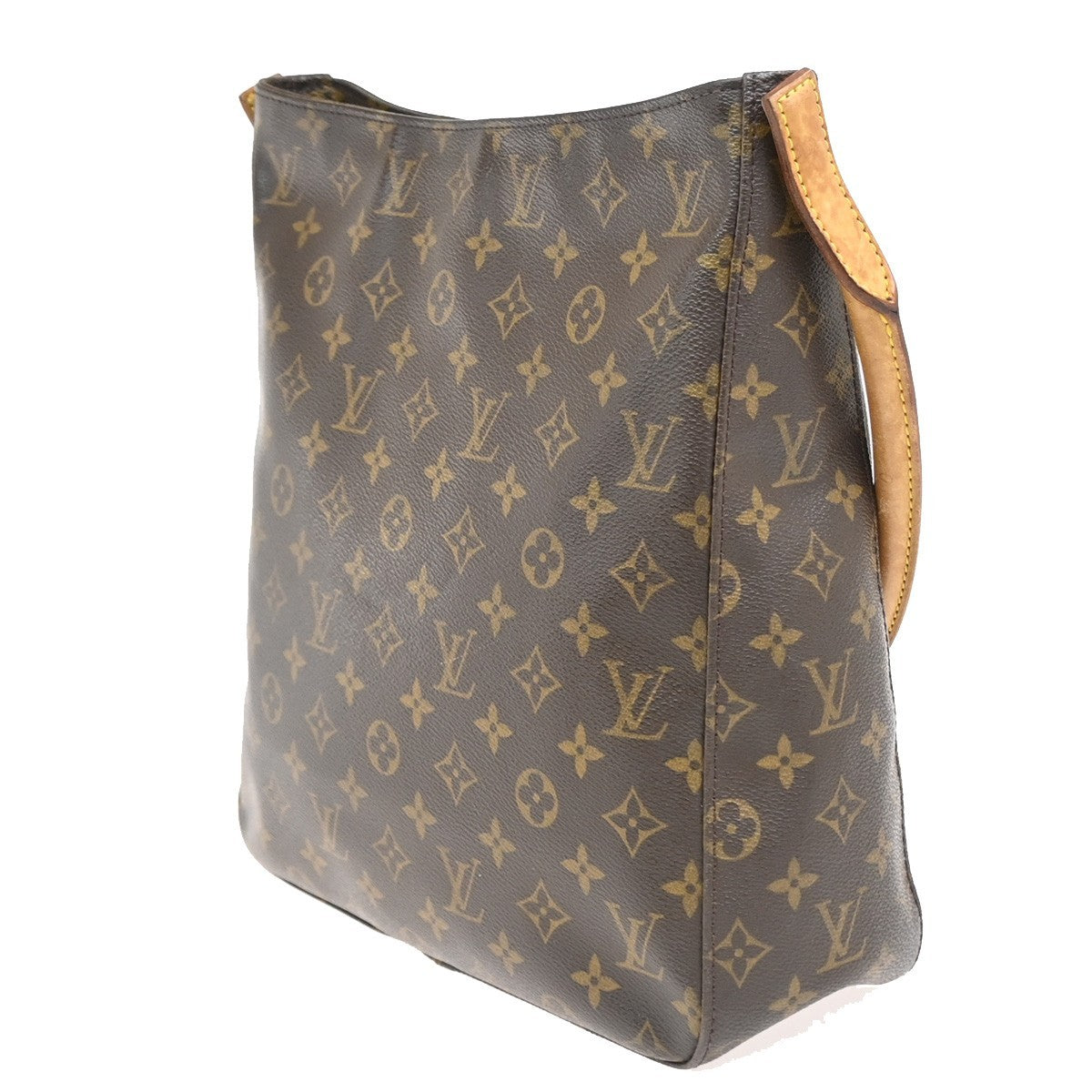 Louis Vuitton Looping Monogram Canvas Brown Canvas Handbag (Pre-Owned)