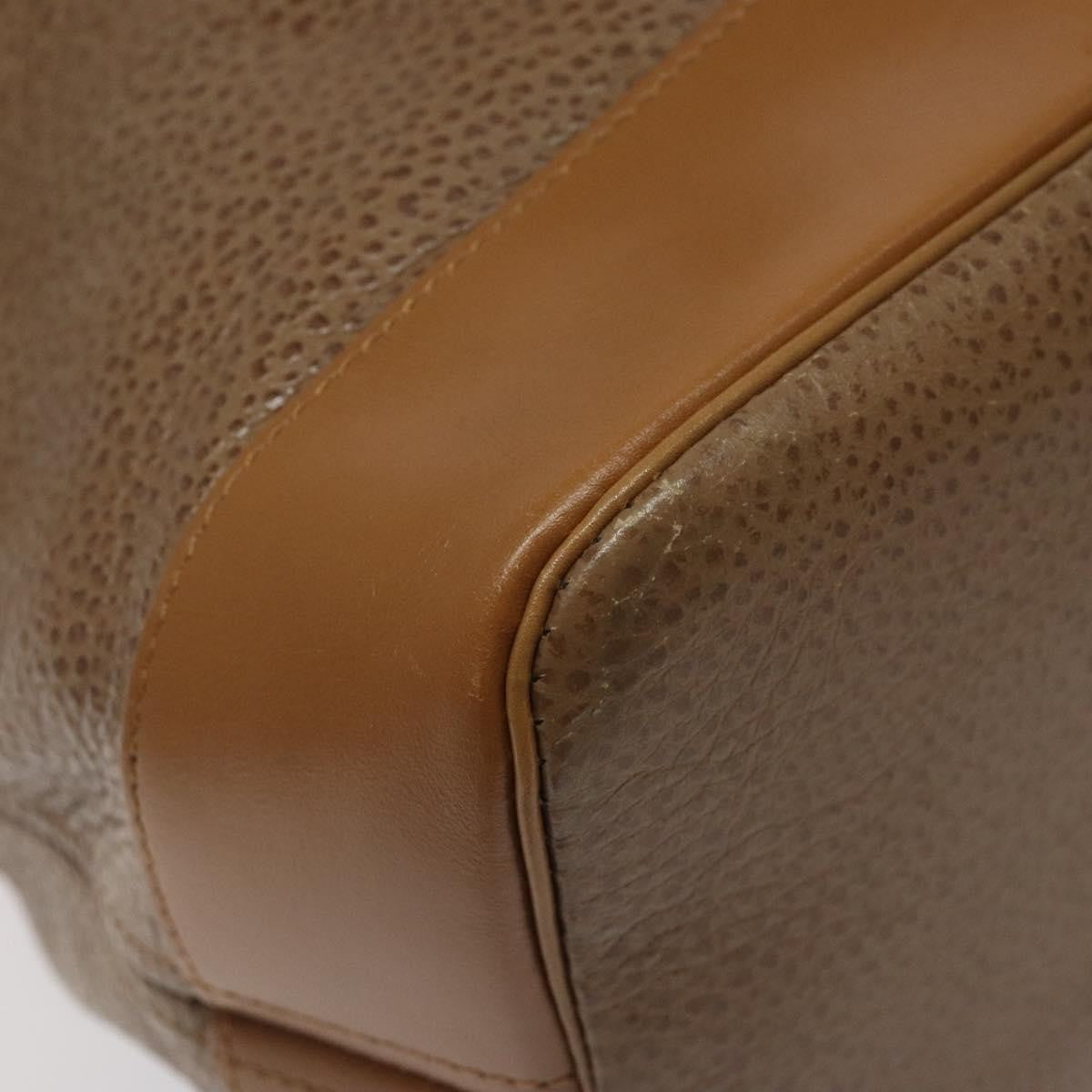 Christian Dior Vintage Leather Brown Leather Shoulder Bag Bag (Pre-Owned)