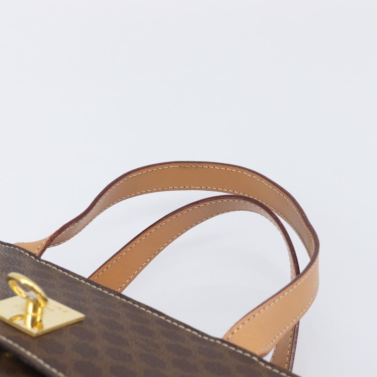 Celine Handbag Canvas Brown Canvas Handbag (Pre-Owned)