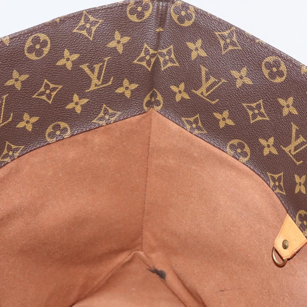 Louis Vuitton Shopping Sac Monogram Canvas Brown Canvas Handbag (Pre-Owned)