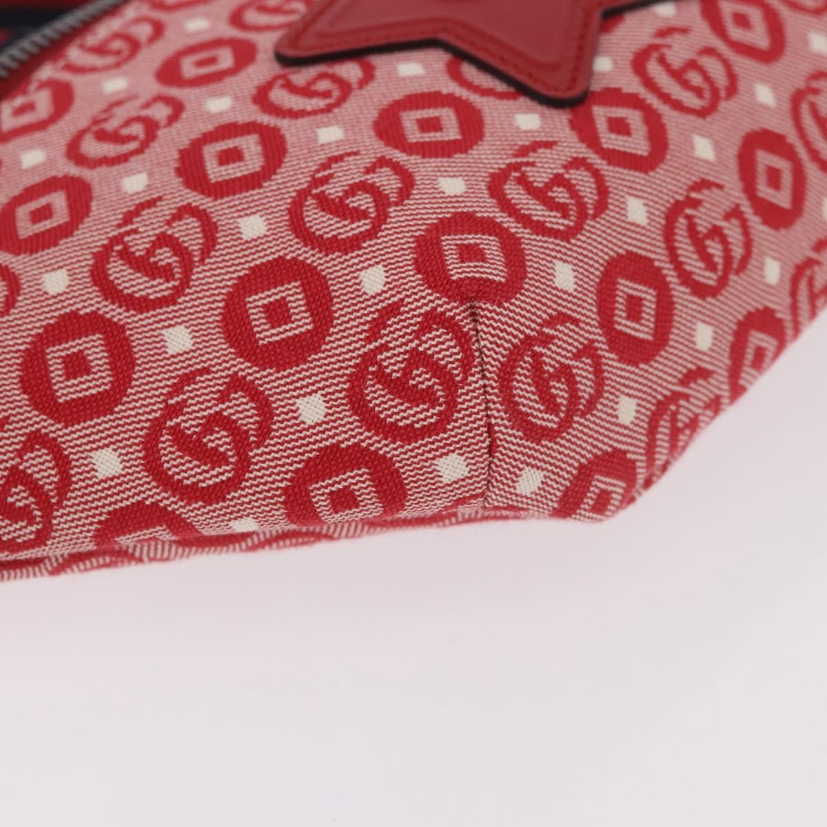 Gucci Children's Belt Printed Gg Coated Canvas Red Canvas Handbag (Pre-Owned)