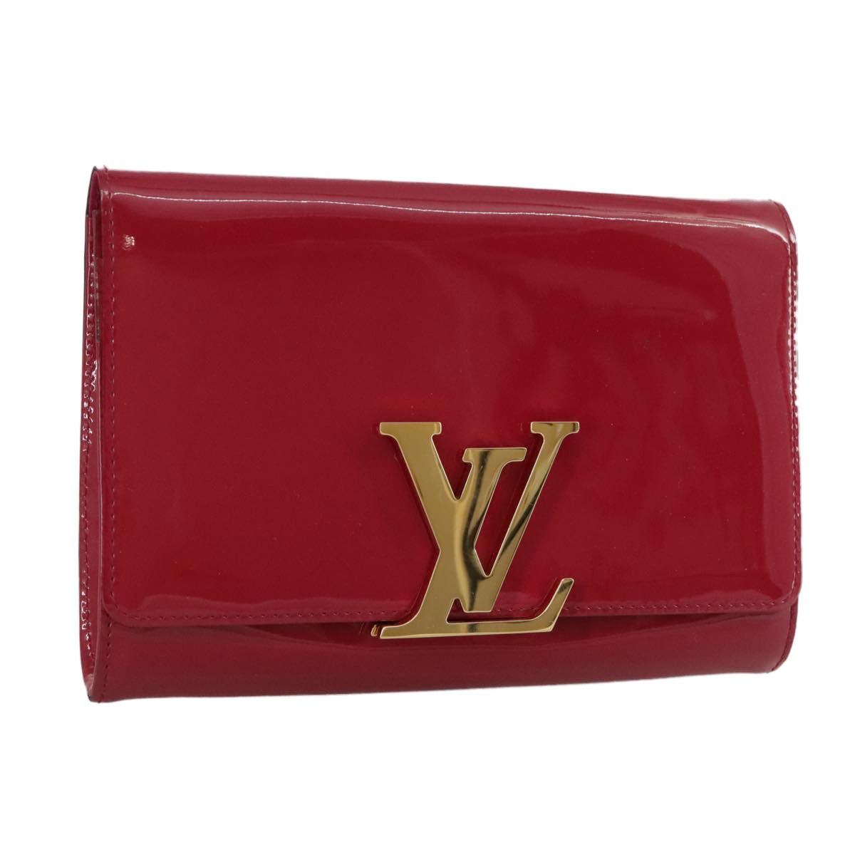 Louis Vuitton Louise Clutch Patent Pink Patent_Leather Bag (Pre-Owned)