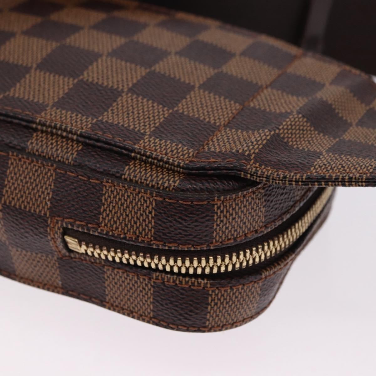 Louis Vuitton Geronimos Damier Brown Canvas Clutche & Pouche Bag (Pre-Owned)