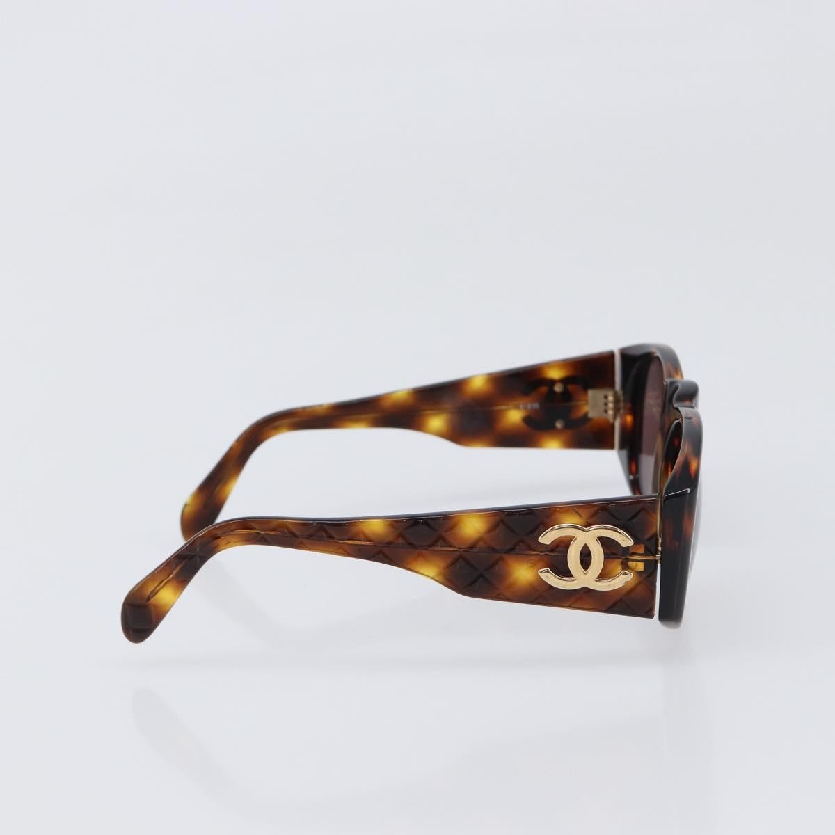 Chanel Logo Cc Plastic Brown Plastic Sunglasse Accessory (Pre-Owned)