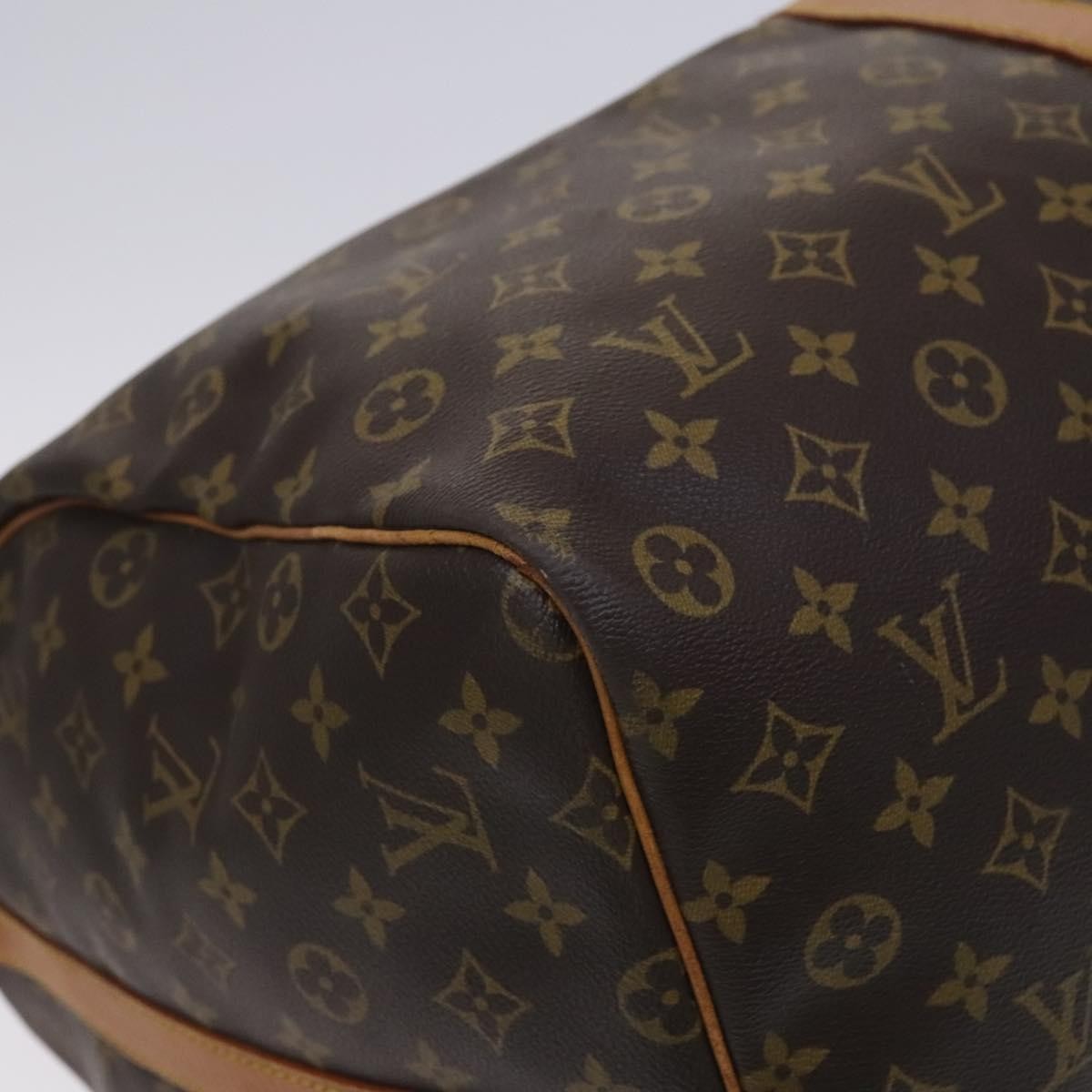 Louis Vuitton Keepall Bandouliere Monogram Canvas Brown Canvas Travel Bag Bag (Pre-Owned)