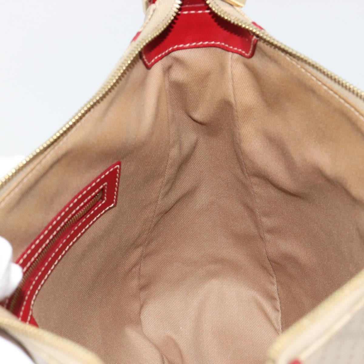 Celine Macadam Shoulder Pvc Leather Beige Canvas Shoulder Bag Bag (Pre-Owned)