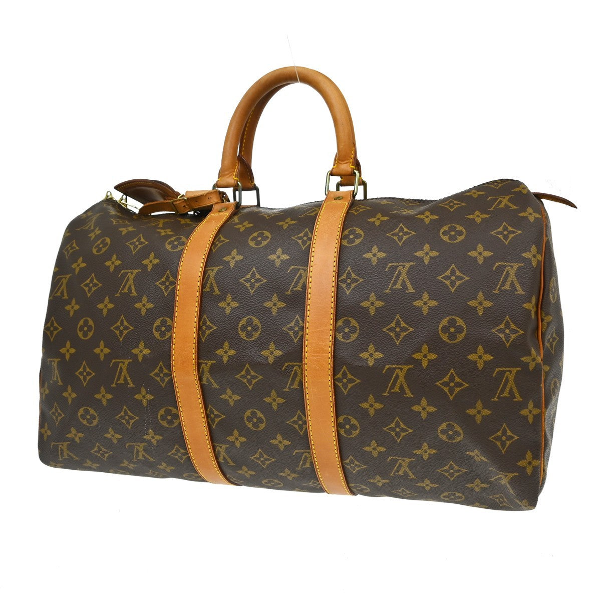 Louis Vuitton Keepall Monogram Canvas Brown Canvas Travel Bag Bag (Pre-Owned)
