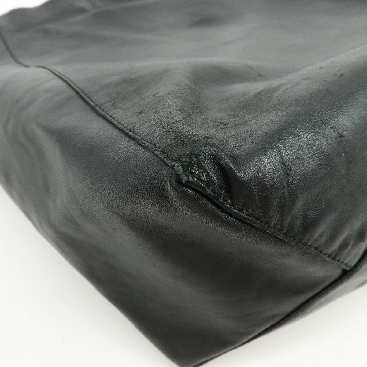 Celine Vertical Cabas Leather Black Leather Tote Bag Bag (Pre-Owned)