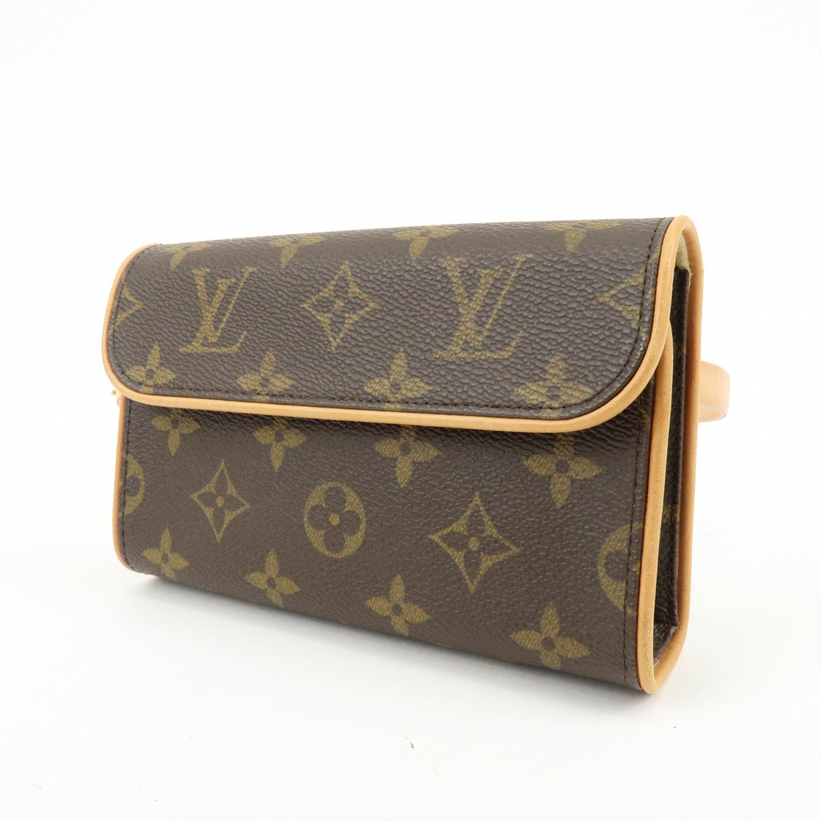 Louis Vuitton Florentine Waist Monogram Canvas Brown Canvas Handbag (Pre-Owned)
