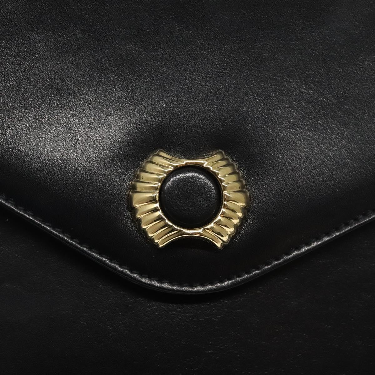 Salvatore Ferragamo Vintage Leather Black Leather Shoulder Bag Bag (Pre-Owned)