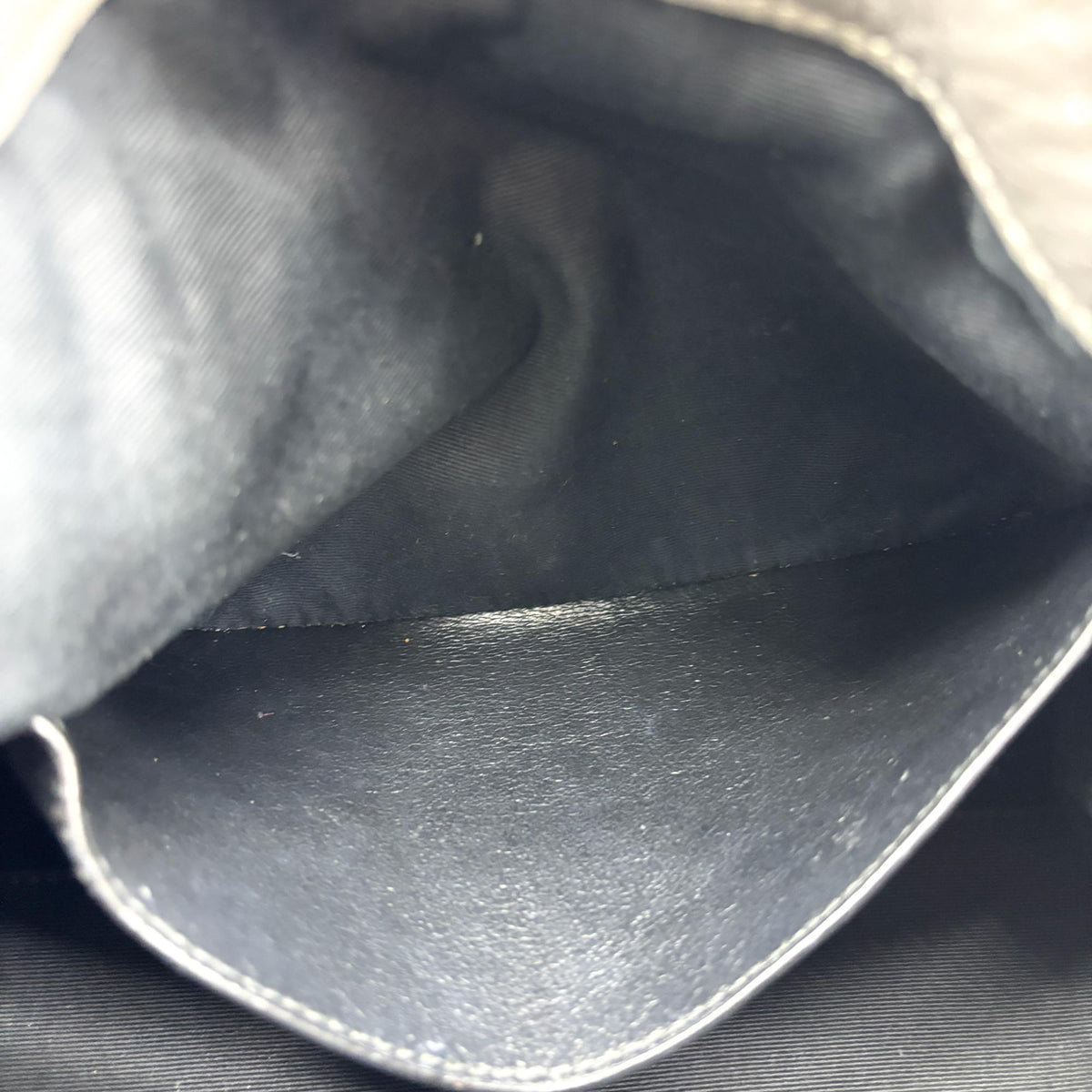Saint Laurent Niki Shopping Matelasse Chevron Leather Gray Leather Tote Bag Bag (Pre-Owned)