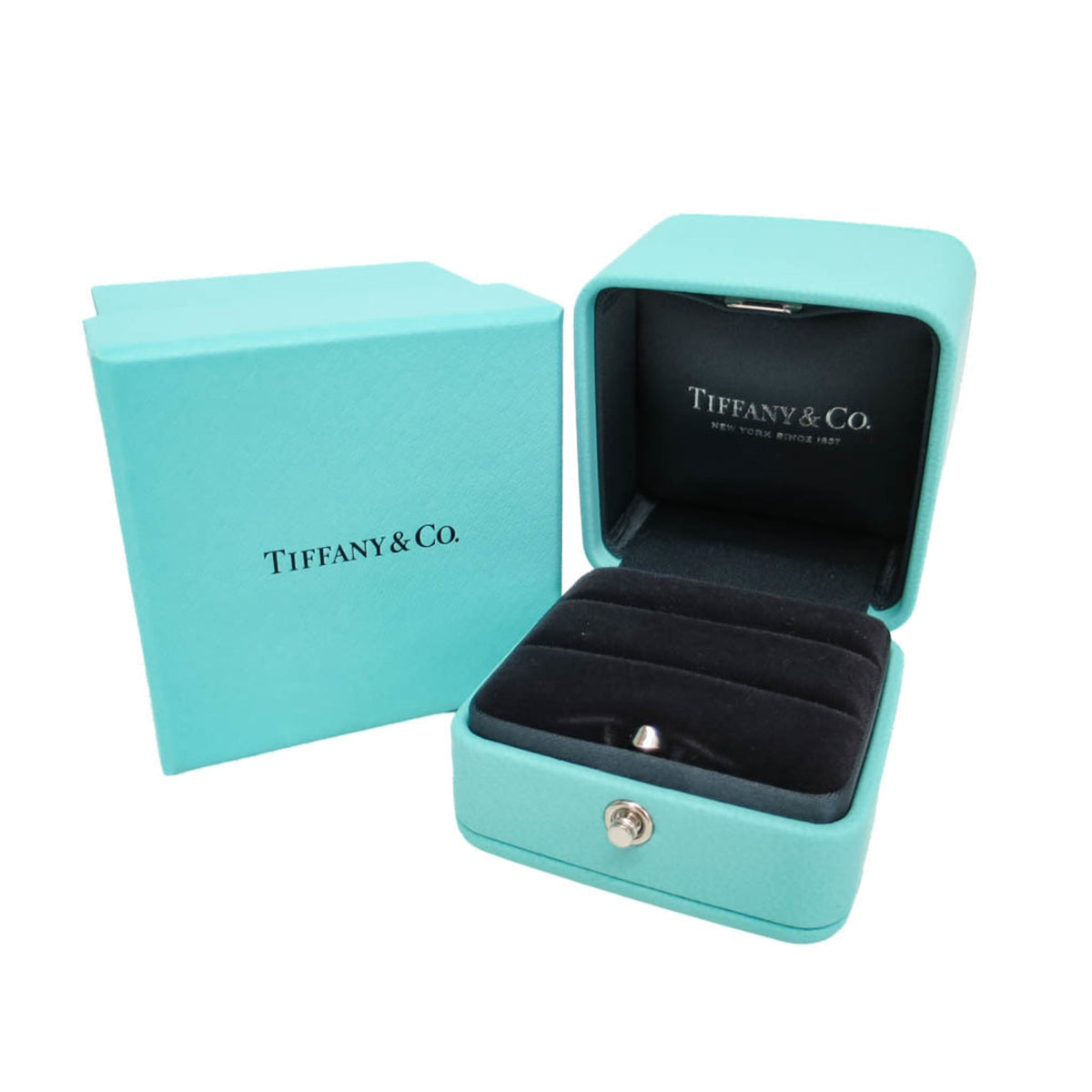 Tiffany & Co. Forever Wedding Band 950 Platinum With Diamonds Silver Platinum Ring Jewelry (Pre-Owned)