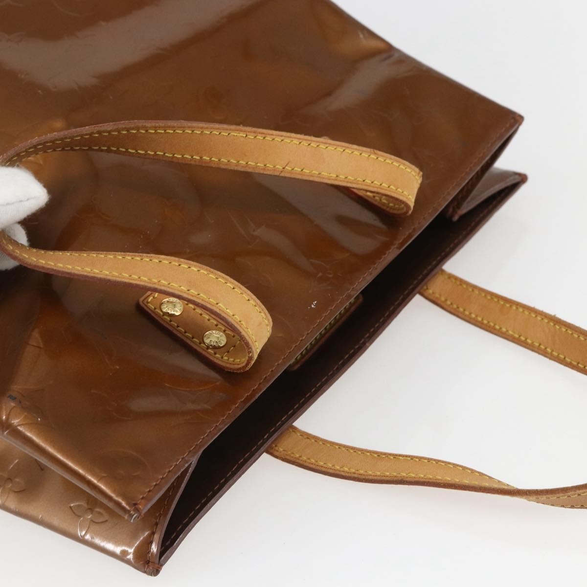 Louis Vuitton Reade Monogram Vernis Brown Patent_Leather Handbag (Pre-Owned)