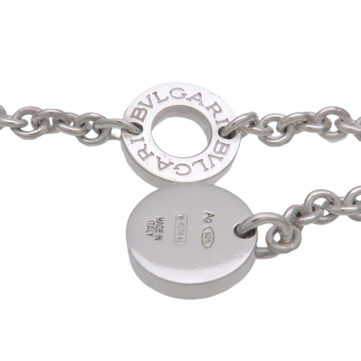 Bvlgari B.Zero1 Save The Children Pendant Sterling Silver With Ceramic Silver Sterling_Silver Necklace Jewelry (Pre-Owned)