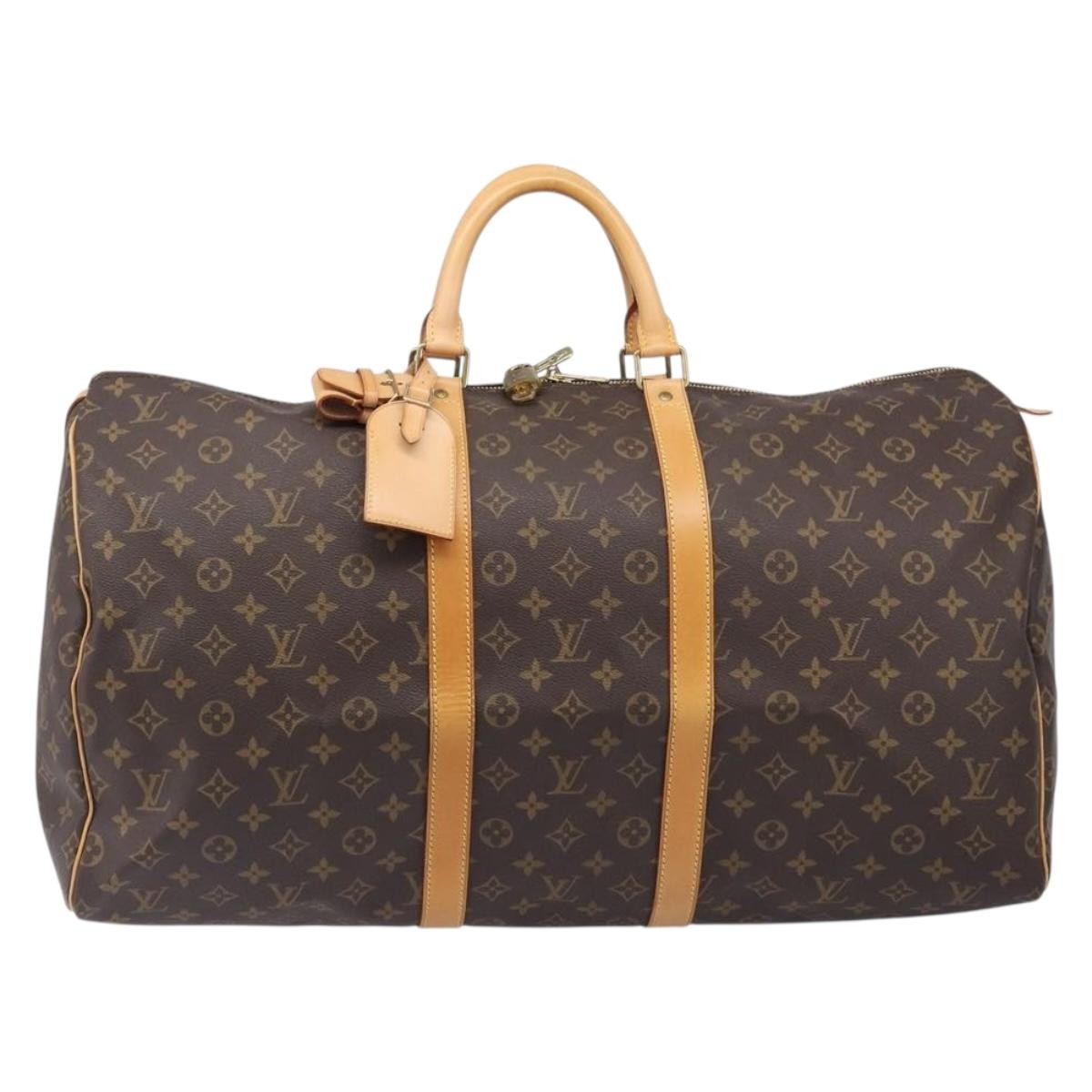 Louis Vuitton Keepall Monogram Canvas Brown Canvas Travel Bag Bag (Pre-Owned)