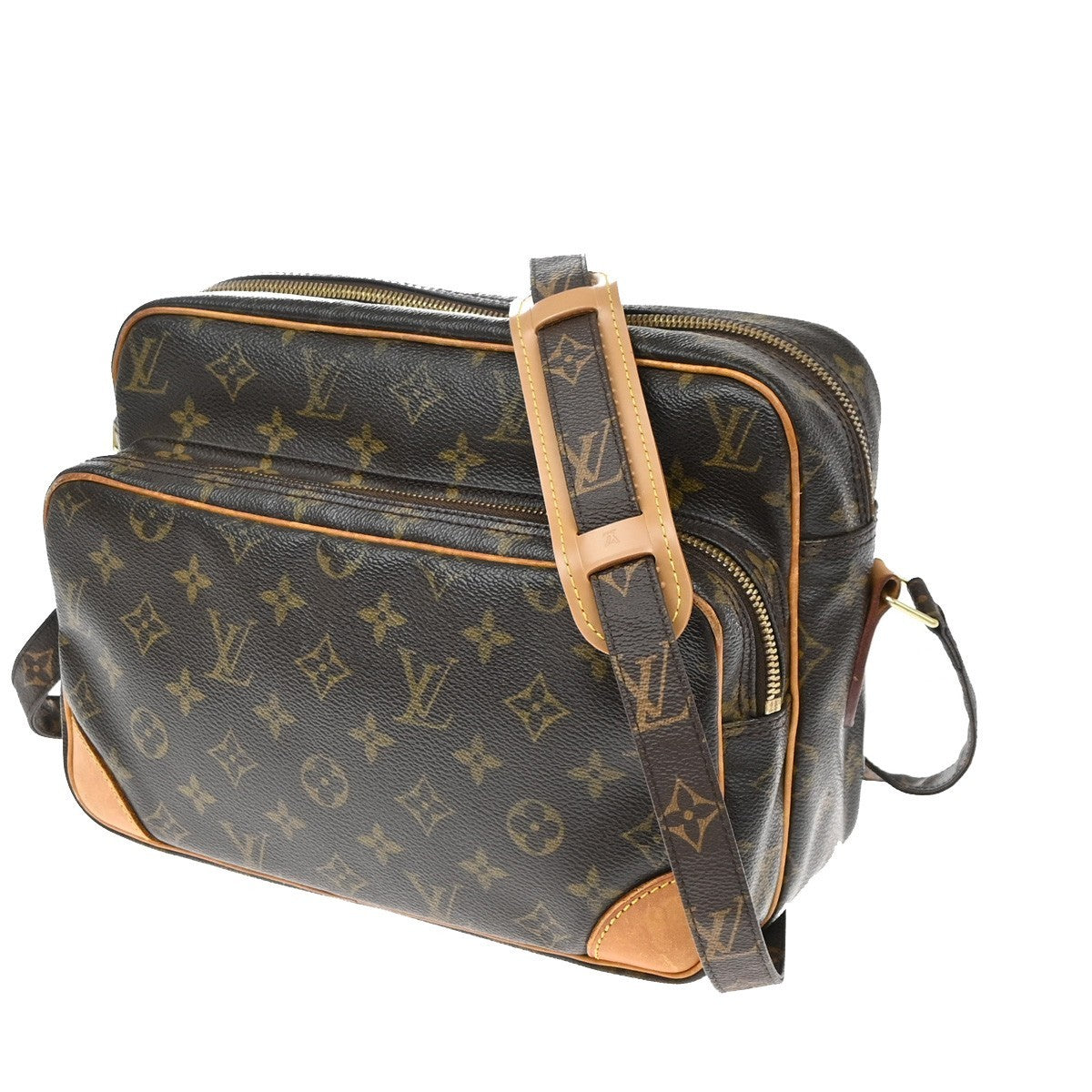 Louis Vuitton Nil Messenger Monogram Canvas Brown Canvas Handbag (Pre-Owned)