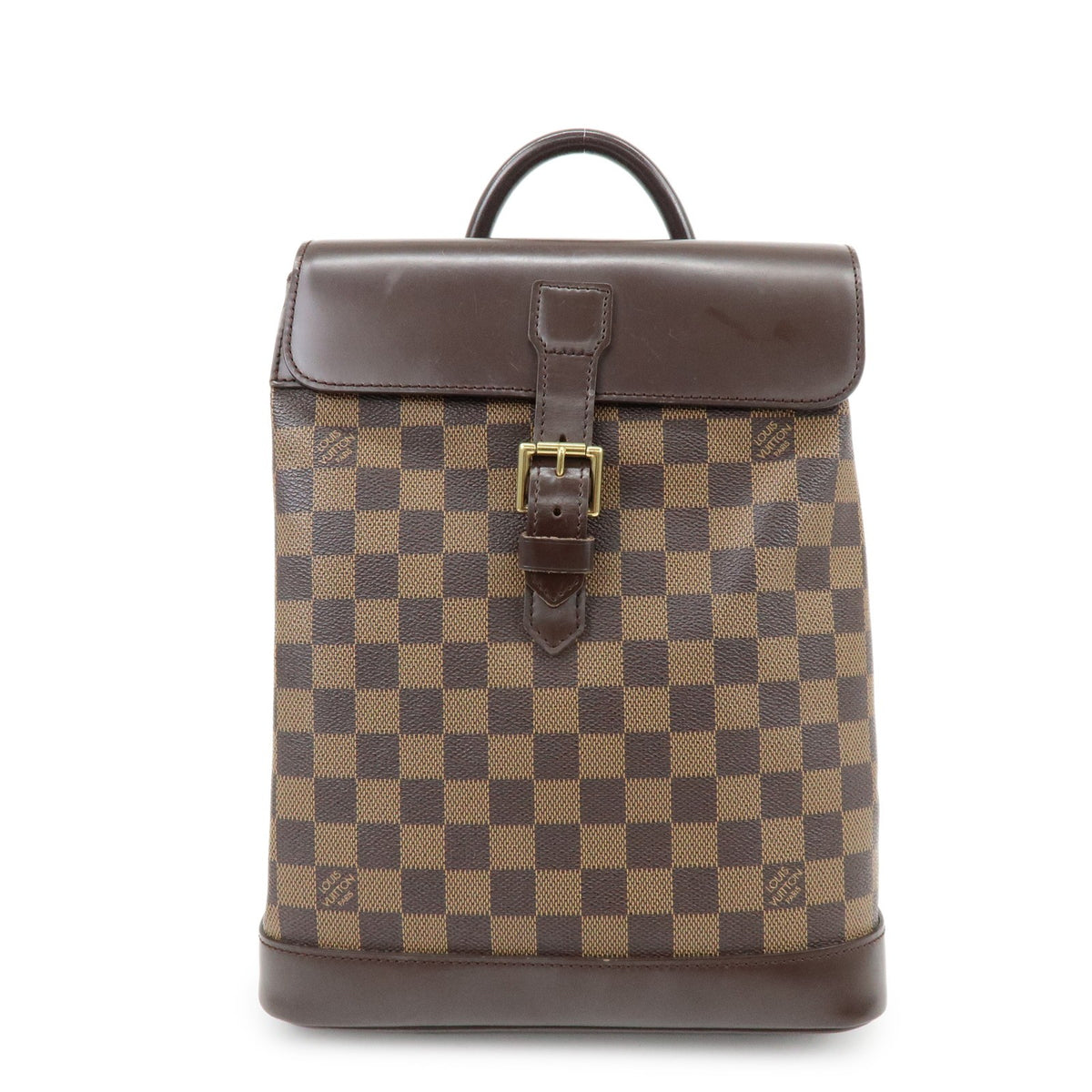 Louis Vuitton Soho Damier Brown Canvas Backpack Bag (Pre-Owned)