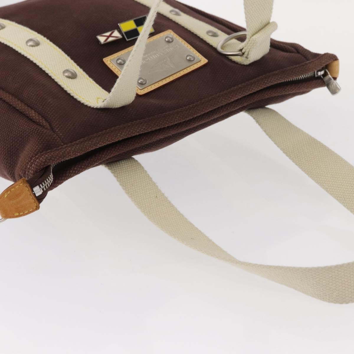 Louis Vuitton Antigua Tote Canvas Brown Canvas Tote Bag Bag (Pre-Owned)