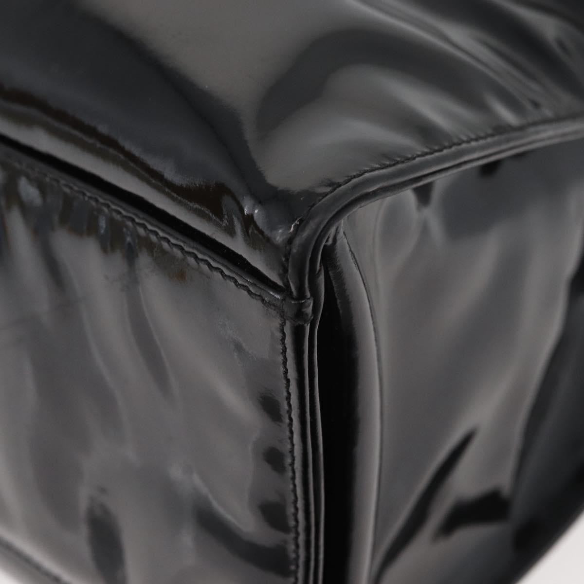 Chanel Cc Shoulder Bag Patent Leather Black Patent_Leather Shoulder Bag Bag (Pre-Owned)