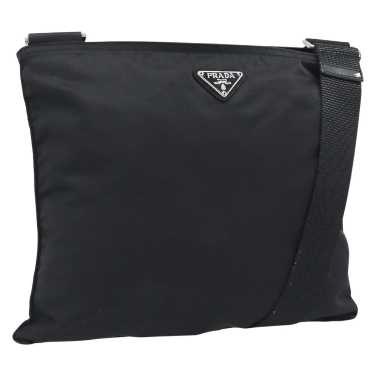 Prada Shoulder Tessuto Black Nylon Shoulder Bag Bag (Pre-Owned)