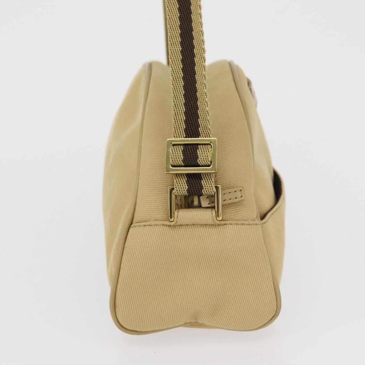 Gucci Vintage Canvas Beige Canvas Shoulder Bag Bag (Pre-Owned)