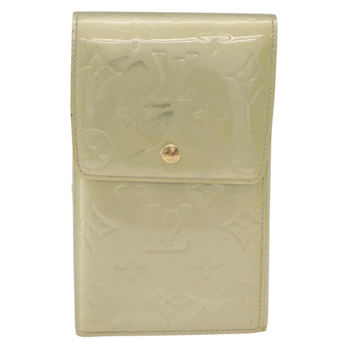 Louis Vuitton Walker Monogram Vernis Gray Patent_Leather Wallets Accessory (Pre-Owned)