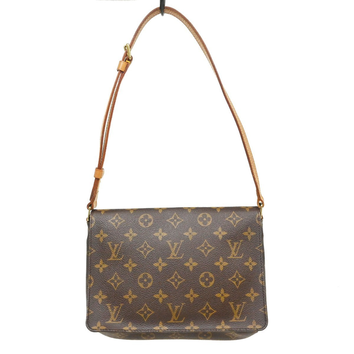 Louis Vuitton Musette Tango Monogram Canvas Brown Canvas Shoulder Bag Bag (Pre-Owned)
